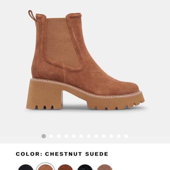 Dolce vita hawk h20 botties in chestnut suede - Picture 4 of 4